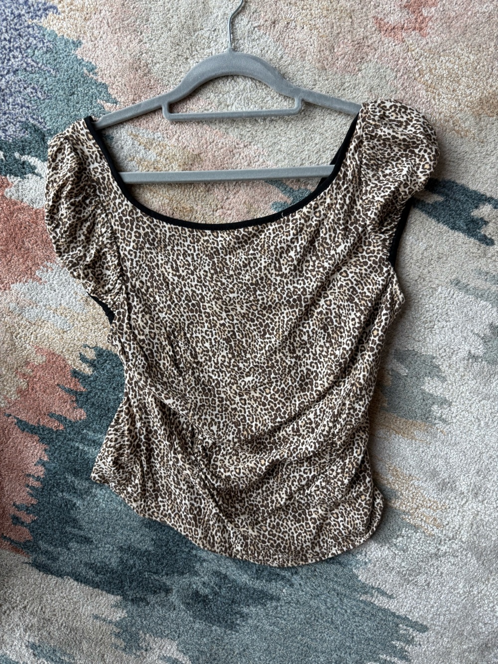 Free People Cheetah Baby Blouse